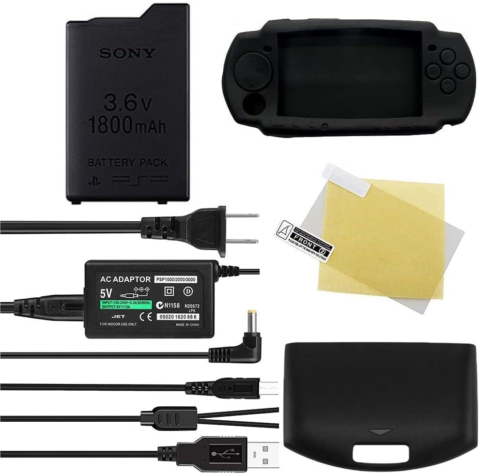 Amazon.com: TFSeven PSP Battery, 3.6v 1800mAh Replacement Battery